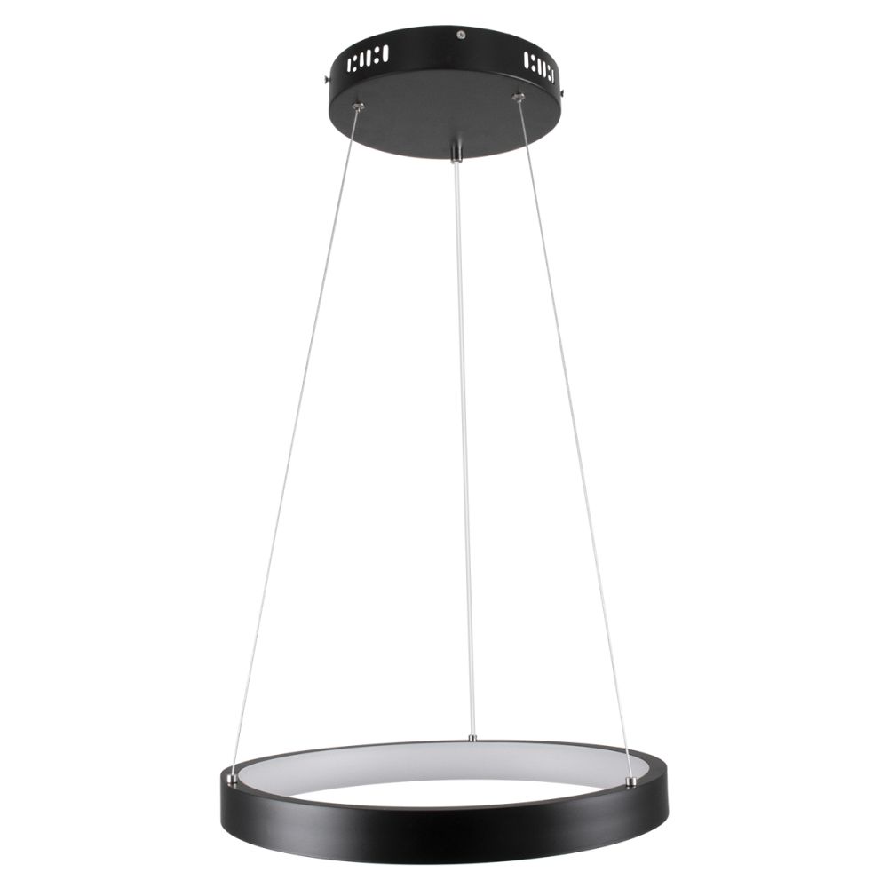 GLOBOSTAR® NEMESIS 61155 Μοντέρνο Κρεμαστό Φωτιστικό Οροφής LED 30W 3513lm 360° AC 220-240V IP20 Ρυθμιζόμενο Λευκό CCT με Χειριστήριο από 2700K έως 6000K Dimmable - Lumileds SMD Chip - Μαυρό Ματ - Μ40 x Π40 x Υ4cm - 3 Χρόνια Εγγύηση