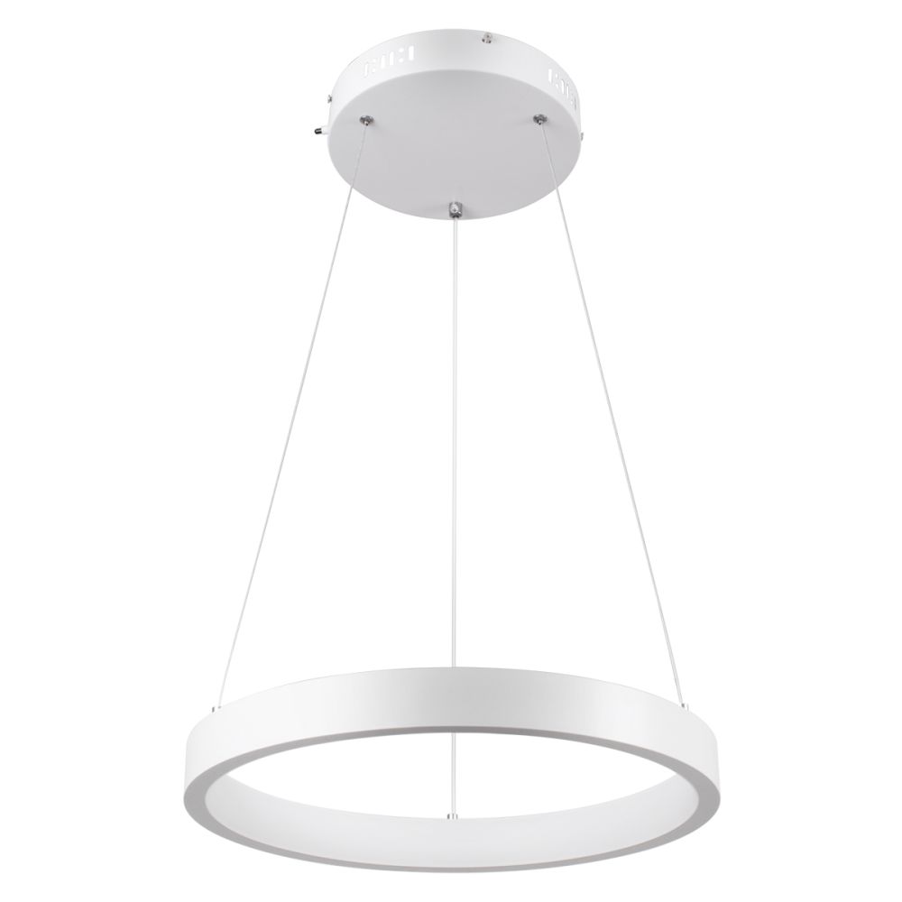 GLOBOSTAR® NEMESIS 61156 Μοντέρνο Κρεμαστό Φωτιστικό Οροφής LED 30W 3513lm 360° AC 220-240V IP20 Ρυθμιζόμενο Λευκό CCT με Χειριστήριο από 2700K έως 6000K Dimmable - Lumileds SMD Chip - Λευκό Ματ - Μ40 x Π40 x Υ4cm - 3 Χρόνια Εγγύηση