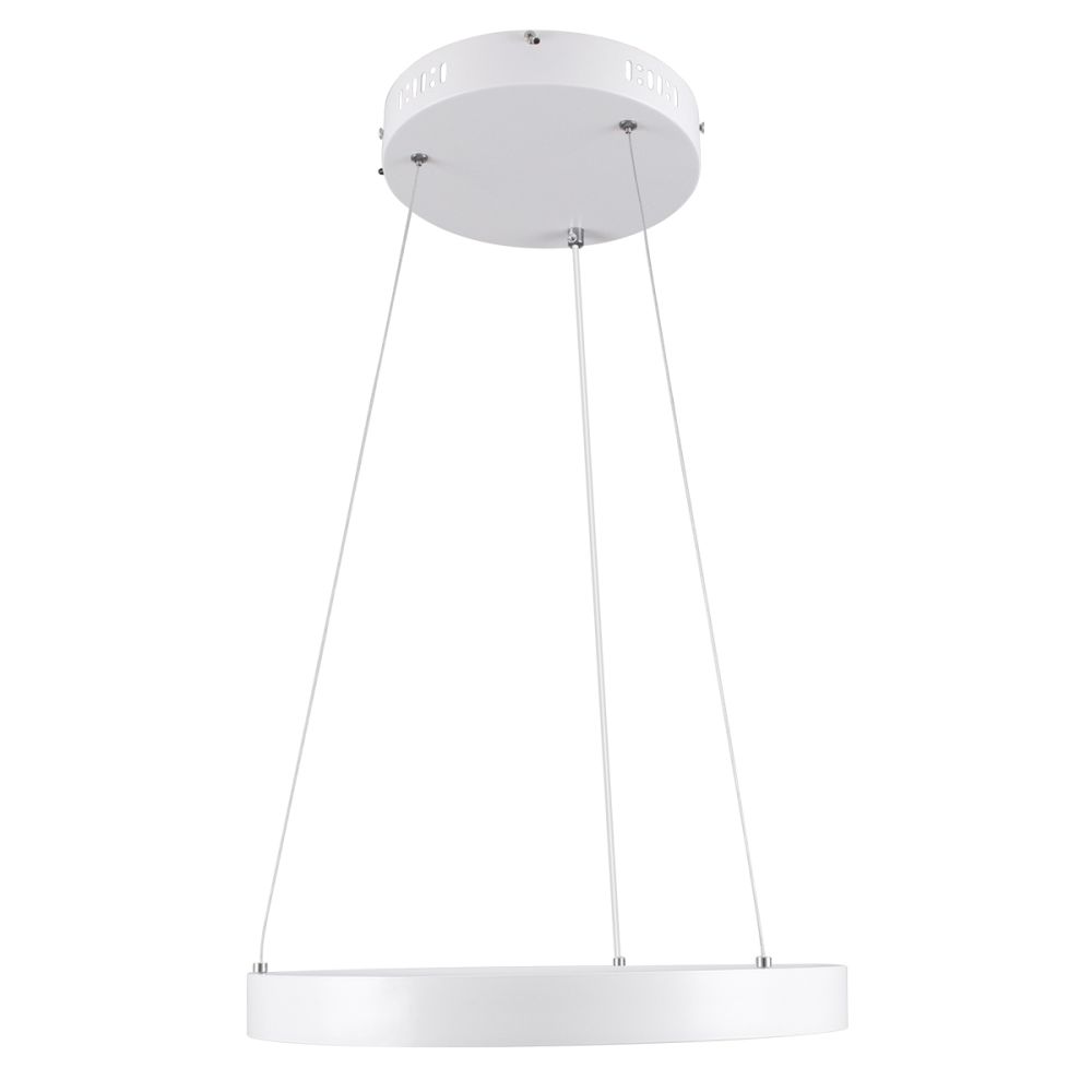 GLOBOSTAR® NEMESIS 61156 Μοντέρνο Κρεμαστό Φωτιστικό Οροφής LED 30W 3513lm 360° AC 220-240V IP20 Ρυθμιζόμενο Λευκό CCT με Χειριστήριο από 2700K έως 6000K Dimmable - Lumileds SMD Chip - Λευκό Ματ - Μ40 x Π40 x Υ4cm - 3 Χρόνια Εγγύηση