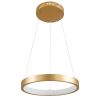 GLOBOSTAR® NEMESIS 61157 Μοντέρνο Κρεμαστό Φωτιστικό Οροφής LED 30W 3513lm 360° AC 220-240V IP20 Ρυθμιζόμενο Λευκό CCT με Χειριστήριο από 2700K έως 6000K Dimmable - Lumileds SMD Chip - Χρυσό Βούρτσας - Μ40 x Π40 x Υ4cm - 3 Χρόνια Εγγύηση