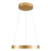 GLOBOSTAR® NEMESIS 61157 Μοντέρνο Κρεμαστό Φωτιστικό Οροφής LED 30W 3513lm 360° AC 220-240V IP20 Ρυθμιζόμενο Λευκό CCT με Χειριστήριο από 2700K έως 6000K Dimmable - Lumileds SMD Chip - Χρυσό Βούρτσας - Μ40 x Π40 x Υ4cm - 3 Χρόνια Εγγύηση