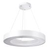 GLOBOSTAR® RA 61195 Μοντέρνο Κρεμαστό Φωτιστικό Οροφής LED 67W 7370lm 120° AC 220-240V IP20 Ρυθμιζόμενο Λευκό CCT με Χειριστήριο από 2700K έως 6000K Dimmable - Lumileds SMD Chip - Λευκό Ματ - Μ60 x Π60 x Υ8cm - 3 Χρόνια Εγγύηση
