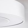 GLOBOSTAR® RA 61195 Μοντέρνο Κρεμαστό Φωτιστικό Οροφής LED 67W 7370lm 120° AC 220-240V IP20 Ρυθμιζόμενο Λευκό CCT με Χειριστήριο από 2700K έως 6000K Dimmable - Lumileds SMD Chip - Λευκό Ματ - Μ60 x Π60 x Υ8cm - 3 Χρόνια Εγγύηση