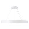 GLOBOSTAR® RA 61197 Μοντέρνο Κρεμαστό Φωτιστικό Οροφής LED 75W 8250lm 120° AC 220-240V IP20 Ρυθμιζόμενο Λευκό CCT με Χειριστήριο από 2700K έως 6000K Dimmable - Lumileds SMD Chip - Λευκό Ματ - Μ80 x Π80 x Υ8cm - 3 Χρόνια Εγγύηση