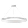 GLOBOSTAR® RA 61199 Μοντέρνο Κρεμαστό Φωτιστικό Οροφής LED 100W 11020lm 120° AC 220-240V IP20 Ρυθμιζόμενο Λευκό CCT με Χειριστήριο από 2700K έως 6000K Dimmable - Lumileds SMD Chip - Λευκό Ματ - Μ120 x Π120 x Υ8cm - 3 Χρόνια Εγγύηση