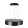 GLOBOSTAR® BURTON 61200 Μοντέρνο Κρεμαστό Φωτιστικό Οροφής LED 67W 7370lm 120° AC 220-240V IP20 Ρυθμιζόμενο Λευκό CCT με Χειριστήριο από 2700K έως 6000K Dimmable - Lumileds SMD Chip - Μαύρο Ματ - Μ40 x Π40 x Υ8cm - 3 Χρόνια Εγγύηση