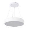 GLOBOSTAR® BURTON 61201 Μοντέρνο Κρεμαστό Φωτιστικό Οροφής LED 67W 7370lm 120° AC 220-240V IP20 Ρυθμιζόμενο Λευκό CCT με Χειριστήριο από 2700K έως 6000K Dimmable - Lumileds SMD Chip - Λευκό Ματ - Μ40 x Π40 x Υ8cm - 3 Χρόνια Εγγύηση