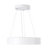 GLOBOSTAR® BURTON 61201 Μοντέρνο Κρεμαστό Φωτιστικό Οροφής LED 67W 7370lm 120° AC 220-240V IP20 Ρυθμιζόμενο Λευκό CCT με Χειριστήριο από 2700K έως 6000K Dimmable - Lumileds SMD Chip - Λευκό Ματ - Μ40 x Π40 x Υ8cm - 3 Χρόνια Εγγύηση