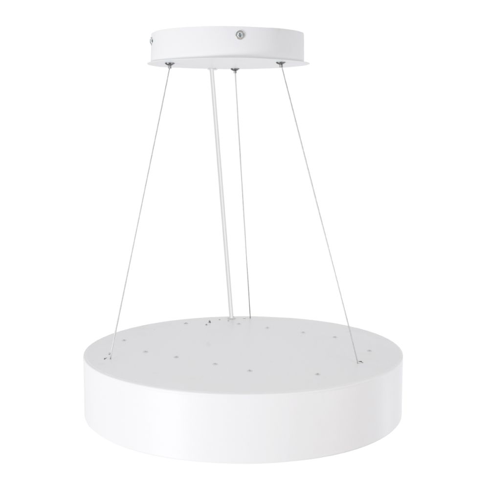 GLOBOSTAR® BURTON 61201 Μοντέρνο Κρεμαστό Φωτιστικό Οροφής LED 67W 7370lm 120° AC 220-240V IP20 Ρυθμιζόμενο Λευκό CCT με Χειριστήριο από 2700K έως 6000K Dimmable - Lumileds SMD Chip - Λευκό Ματ - Μ40 x Π40 x Υ8cm - 3 Χρόνια Εγγύηση