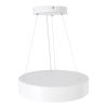 GLOBOSTAR® BURTON 61201 Μοντέρνο Κρεμαστό Φωτιστικό Οροφής LED 67W 7370lm 120° AC 220-240V IP20 Ρυθμιζόμενο Λευκό CCT με Χειριστήριο από 2700K έως 6000K Dimmable - Lumileds SMD Chip - Λευκό Ματ - Μ40 x Π40 x Υ8cm - 3 Χρόνια Εγγύηση