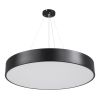 GLOBOSTAR® BURTON 61202 Μοντέρνο Κρεμαστό Φωτιστικό Οροφής LED 75W 8625lm 120° AC 220-240V IP20 Ρυθμιζόμενο Λευκό CCT με Χειριστήριο από 2700K έως 6000K Dimmable - Lumileds SMD Chip - Μαύρο Ματ - Μ60 x Π60 x Υ8cm - 3 Χρόνια Εγγύηση