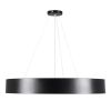 GLOBOSTAR® BURTON 61202 Μοντέρνο Κρεμαστό Φωτιστικό Οροφής LED 75W 8625lm 120° AC 220-240V IP20 Ρυθμιζόμενο Λευκό CCT με Χειριστήριο από 2700K έως 6000K Dimmable - Lumileds SMD Chip - Μαύρο Ματ - Μ60 x Π60 x Υ8cm - 3 Χρόνια Εγγύηση