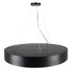 GLOBOSTAR® BURTON 61202 Μοντέρνο Κρεμαστό Φωτιστικό Οροφής LED 75W 8625lm 120° AC 220-240V IP20 Ρυθμιζόμενο Λευκό CCT με Χειριστήριο από 2700K έως 6000K Dimmable - Lumileds SMD Chip - Μαύρο Ματ - Μ60 x Π60 x Υ8cm - 3 Χρόνια Εγγύηση