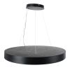 GLOBOSTAR® BURTON 61204 Μοντέρνο Κρεμαστό Φωτιστικό Οροφής LED 100W 10000lm 120° AC 220-240V IP20 Ρυθμιζόμενο Λευκό CCT με Χειριστήριο από 2700K έως 6000K Dimmable - Lumileds SMD Chip - Μαύρο Ματ - Μ80 x Π80 x Υ8cm - 3 Χρόνια Εγγύηση