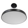 GLOBOSTAR® BURTON 61204 Μοντέρνο Κρεμαστό Φωτιστικό Οροφής LED 100W 10000lm 120° AC 220-240V IP20 Ρυθμιζόμενο Λευκό CCT με Χειριστήριο από 2700K έως 6000K Dimmable - Lumileds SMD Chip - Μαύρο Ματ - Μ80 x Π80 x Υ8cm - 3 Χρόνια Εγγύηση