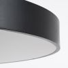 GLOBOSTAR® BURTON 61204 Μοντέρνο Κρεμαστό Φωτιστικό Οροφής LED 100W 10000lm 120° AC 220-240V IP20 Ρυθμιζόμενο Λευκό CCT με Χειριστήριο από 2700K έως 6000K Dimmable - Lumileds SMD Chip - Μαύρο Ματ - Μ80 x Π80 x Υ8cm - 3 Χρόνια Εγγύηση