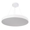 GLOBOSTAR® BURTON 61205 Μοντέρνο Κρεμαστό Φωτιστικό Οροφής LED 100W 10000lm 120° AC 220-240V IP20 Ρυθμιζόμενο Λευκό CCT με Χειριστήριο από 2700K έως 6000K Dimmable - Lumileds SMD Chip - Λευκό Ματ - Μ80 x Π80 x Υ8cm - 3 Χρόνια Εγγύηση