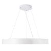 GLOBOSTAR® BURTON 61205 Μοντέρνο Κρεμαστό Φωτιστικό Οροφής LED 100W 10000lm 120° AC 220-240V IP20 Ρυθμιζόμενο Λευκό CCT με Χειριστήριο από 2700K έως 6000K Dimmable - Lumileds SMD Chip - Λευκό Ματ - Μ80 x Π80 x Υ8cm - 3 Χρόνια Εγγύηση