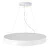 GLOBOSTAR® BURTON 61205 Μοντέρνο Κρεμαστό Φωτιστικό Οροφής LED 100W 10000lm 120° AC 220-240V IP20 Ρυθμιζόμενο Λευκό CCT με Χειριστήριο από 2700K έως 6000K Dimmable - Lumileds SMD Chip - Λευκό Ματ - Μ80 x Π80 x Υ8cm - 3 Χρόνια Εγγύηση