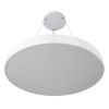 GLOBOSTAR® BURTON 61205 Μοντέρνο Κρεμαστό Φωτιστικό Οροφής LED 100W 10000lm 120° AC 220-240V IP20 Ρυθμιζόμενο Λευκό CCT με Χειριστήριο από 2700K έως 6000K Dimmable - Lumileds SMD Chip - Λευκό Ματ - Μ80 x Π80 x Υ8cm - 3 Χρόνια Εγγύηση
