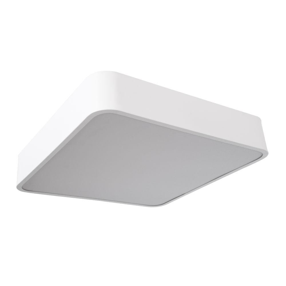 GLOBOSTAR® KAMALA 61207-S Μοντέρνο Φωτιστικό Οροφής LED 67W 7370lm 120° AC 220-240V IP20 Ρυθμιζόμενο Λευκό CCT με Χειριστήριο από 2700K έως 6000K Dimmable - Lumileds SMD Chip - Λευκό Ματ - Μ40 x Π40 x Υ8cm - 3 Χρόνια Εγγύηση