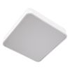 GLOBOSTAR® KAMALA 61207-S Μοντέρνο Φωτιστικό Οροφής LED 67W 7370lm 120° AC 220-240V IP20 Ρυθμιζόμενο Λευκό CCT με Χειριστήριο από 2700K έως 6000K Dimmable - Lumileds SMD Chip - Λευκό Ματ - Μ40 x Π40 x Υ8cm - 3 Χρόνια Εγγύηση