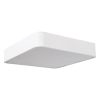 GLOBOSTAR® KAMALA 61207-S Μοντέρνο Φωτιστικό Οροφής LED 67W 7370lm 120° AC 220-240V IP20 Ρυθμιζόμενο Λευκό CCT με Χειριστήριο από 2700K έως 6000K Dimmable - Lumileds SMD Chip - Λευκό Ματ - Μ40 x Π40 x Υ8cm - 3 Χρόνια Εγγύηση