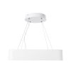 GLOBOSTAR® KAMALA 61207 Μοντέρνο Κρεμαστό Φωτιστικό Οροφής LED 67W 7370lm 120° AC 220-240V IP20 Ρυθμιζόμενο Λευκό CCT με Χειριστήριο από 2700K έως 6000K Dimmable - Lumileds SMD Chip - Λευκό Ματ - Μ40 x Π40 x Υ8cm - 3 Χρόνια Εγγύηση