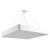 GLOBOSTAR® KAMALA 61209 Μοντέρνο Κρεμαστό Φωτιστικό Οροφής LED 75W 8625lm 120° AC 220-240V IP20 Ρυθμιζόμενο Λευκό CCT με Χειριστήριο από 2700K έως 6000K Dimmable - Lumileds SMD Chip - Λευκό Ματ - Μ60 x Π60 x Υ8cm - 3 Χρόνια Εγγύηση