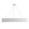 GLOBOSTAR® KAMALA 61209 Μοντέρνο Κρεμαστό Φωτιστικό Οροφής LED 75W 8625lm 120° AC 220-240V IP20 Ρυθμιζόμενο Λευκό CCT με Χειριστήριο από 2700K έως 6000K Dimmable - Lumileds SMD Chip - Λευκό Ματ - Μ60 x Π60 x Υ8cm - 3 Χρόνια Εγγύηση