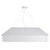 GLOBOSTAR® KAMALA 61209 Μοντέρνο Κρεμαστό Φωτιστικό Οροφής LED 75W 8625lm 120° AC 220-240V IP20 Ρυθμιζόμενο Λευκό CCT με Χειριστήριο από 2700K έως 6000K Dimmable - Lumileds SMD Chip - Λευκό Ματ - Μ60 x Π60 x Υ8cm - 3 Χρόνια Εγγύηση