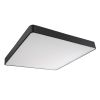 GLOBOSTAR® KAMALA 61210-S Μοντέρνο Φωτιστικό Οροφής LED 100W 10000lm 120° AC 220-240V IP20 Ρυθμιζόμενο Λευκό CCT με Χειριστήριο από 2700K έως 6000K Dimmable - Lumileds SMD Chip - Μαύρο Ματ - Μ80 x Π80 x Υ8cm - 3 Χρόνια Εγγύηση