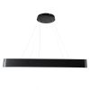 GLOBOSTAR® KAMALA 61210-P Μοντέρνο Κρεμαστό Φωτιστικό Οροφής LED 100W 10000lm 120° AC 220-240V IP20 Ρυθμιζόμενο Λευκό CCT με Χειριστήριο από 2700K έως 6000K Dimmable - Lumileds SMD Chip - Μαύρο Ματ - Μ80 x Π80 x Υ8cm - 3 Χρόνια Εγγύηση