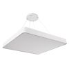 GLOBOSTAR® KAMALA 61211-P Μοντέρνο Κρεμαστό Φωτιστικό Οροφής LED 100W 11020lm 120° AC 220-240V IP20 Ρυθμιζόμενο Λευκό CCT με Χειριστήριο από 2700K έως 6000K Dimmable - Lumileds SMD Chip - Λευκό Ματ - Μ80 x Π80 x Υ8cm - 3 Χρόνια Εγγύηση