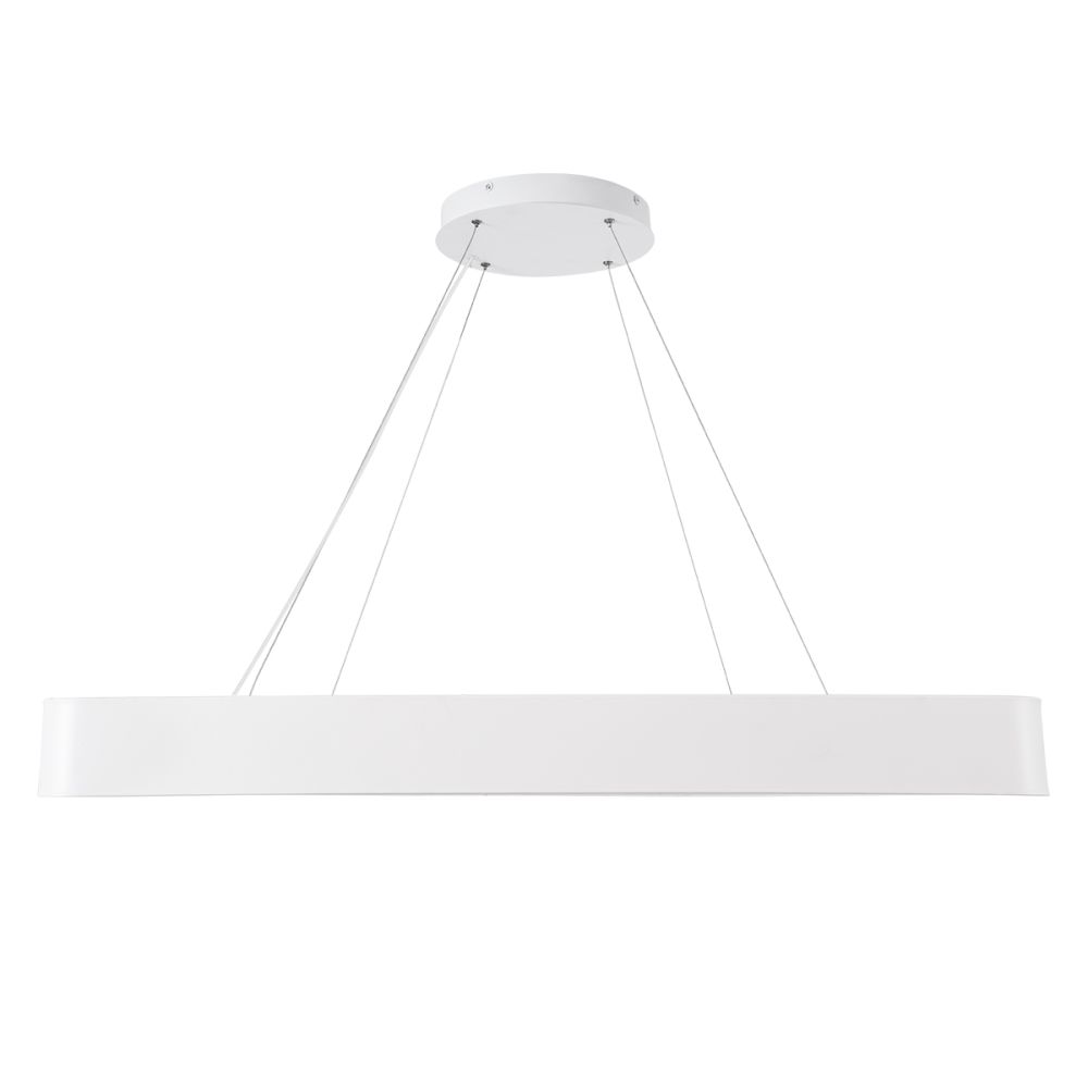 GLOBOSTAR® KAMALA 61211-P Μοντέρνο Κρεμαστό Φωτιστικό Οροφής LED 100W 11020lm 120° AC 220-240V IP20 Ρυθμιζόμενο Λευκό CCT με Χειριστήριο από 2700K έως 6000K Dimmable - Lumileds SMD Chip - Λευκό Ματ - Μ80 x Π80 x Υ8cm - 3 Χρόνια Εγγύηση