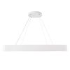 GLOBOSTAR® KAMALA 61211-P Μοντέρνο Κρεμαστό Φωτιστικό Οροφής LED 100W 11020lm 120° AC 220-240V IP20 Ρυθμιζόμενο Λευκό CCT με Χειριστήριο από 2700K έως 6000K Dimmable - Lumileds SMD Chip - Λευκό Ματ - Μ80 x Π80 x Υ8cm - 3 Χρόνια Εγγύηση