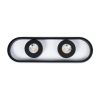 GLOBOSTAR® NESPO 61212 Μοντέρνο Φωτιστικό Οροφής LED 36W 4032lm 360° & 45° AC 220-240V IP20 Ρυθμιζόμενο Λευκό CCT με On/Off 2700K/4500K/6000K - Lumileds SMD Chip - Μαύρο Ματ - Μ40 x Π13 x Υ6.5cm - 3 Χρόνια Εγγύηση