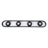 GLOBOSTAR® NESPO 61214 Μοντέρνο Φωτιστικό Οροφής LED 48W 5376lm 360° & 45° AC 220-240V IP20 Ρυθμιζόμενο Λευκό CCT με On/Off 2700K/4500K/6000K - Lumileds SMD Chip - Μαύρο Ματ - Μ80 x Π13 x Υ6.5cm - 3 Χρόνια Εγγύηση