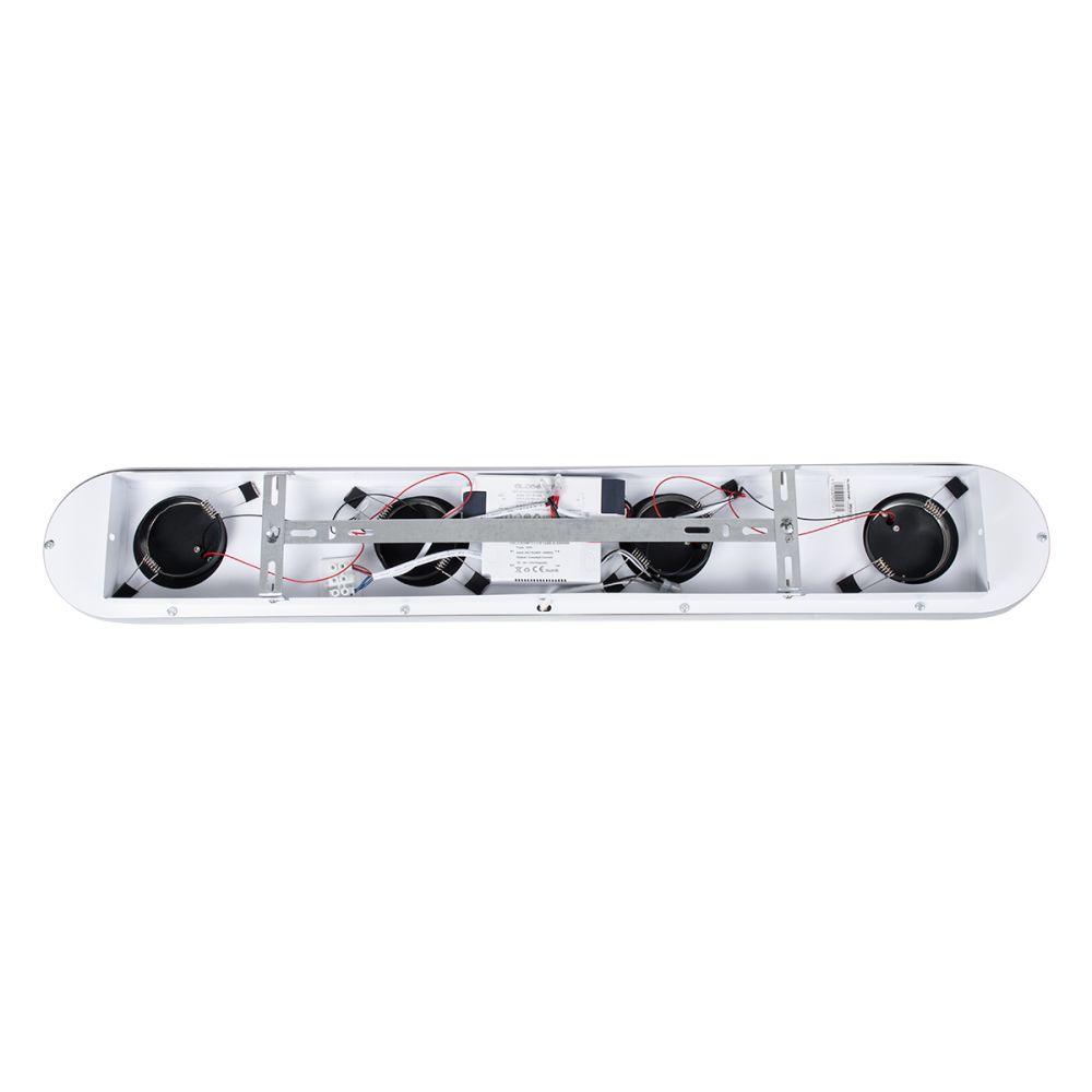 GLOBOSTAR® NESPO 61214 Μοντέρνο Φωτιστικό Οροφής LED 48W 5376lm 360° & 45° AC 220-240V IP20 Ρυθμιζόμενο Λευκό CCT με On/Off 2700K/4500K/6000K - Lumileds SMD Chip - Μαύρο Ματ - Μ80 x Π13 x Υ6.5cm - 3 Χρόνια Εγγύηση