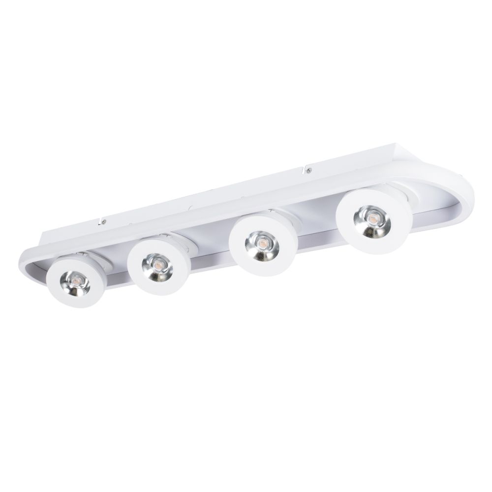 GLOBOSTAR® NESPO 61215 Μοντέρνο Φωτιστικό Οροφής LED 48W 5376lm 360° & 45° AC 220-240V IP20 Ρυθμιζόμενο Λευκό CCT με On/Off 2700K/4500K/6000K - Lumileds SMD Chip - Λευκό Ματ - Μ80 x Π13 x Υ6.5cm - 3 Χρόνια Εγγύηση