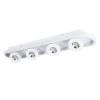 GLOBOSTAR® NESPO 61215 Μοντέρνο Φωτιστικό Οροφής LED 48W 5376lm 360° & 45° AC 220-240V IP20 Ρυθμιζόμενο Λευκό CCT με On/Off 2700K/4500K/6000K - Lumileds SMD Chip - Λευκό Ματ - Μ80 x Π13 x Υ6.5cm - 3 Χρόνια Εγγύηση