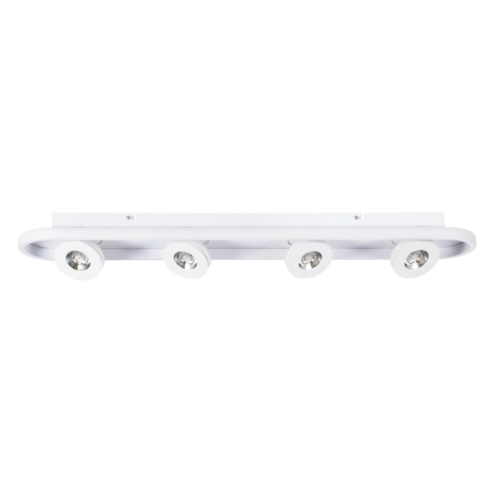 GLOBOSTAR® NESPO 61215 Μοντέρνο Φωτιστικό Οροφής LED 48W 5376lm 360° & 45° AC 220-240V IP20 Ρυθμιζόμενο Λευκό CCT με On/Off 2700K/4500K/6000K - Lumileds SMD Chip - Λευκό Ματ - Μ80 x Π13 x Υ6.5cm - 3 Χρόνια Εγγύηση