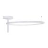 GLOBOSTAR® VERONA 61224 Μοντέρνο Φωτιστικό Οροφής LED 36W 4032lm 360° AC 220-240V IP20 Ρυθμιζόμενο Λευκό CCT με On/Off 2700K/4500K/6000K - Lumileds SMD Chip - Λευκό Ματ - Μ60 x Π60 x Υ23cm - 3 Χρόνια Εγγύηση