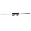 GLOBOSTAR® BARETTI 61226 Μοντέρνο Φωτιστικό Οροφής LED 24W 2688lm 160° & 45° AC 220-240V IP20 Ρυθμιζόμενο Λευκό CCT με On/Off 2700K/4500K/6000K - Lumileds SMD Chip - Μαύρο Ματ - Μ80 x Π5 x Υ15cm - 3 Χρόνια Εγγύηση