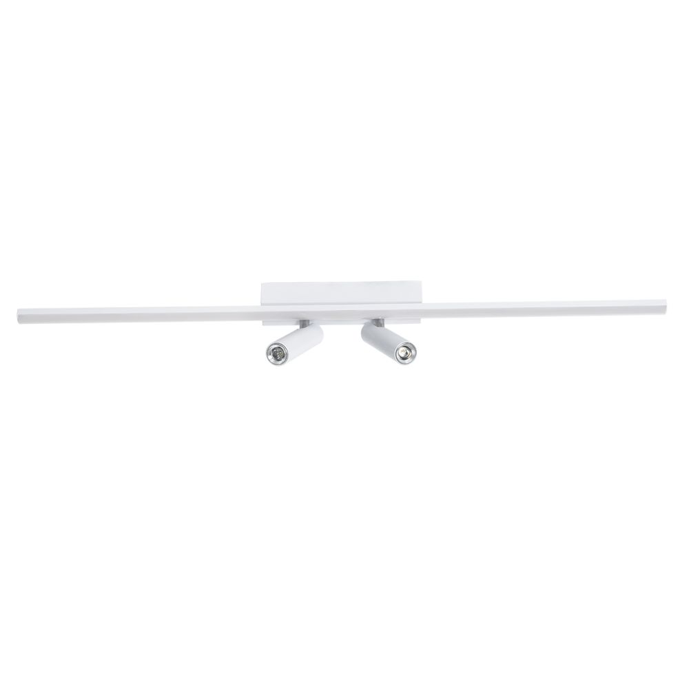GLOBOSTAR® BARETTI 61227 Μοντέρνο Φωτιστικό Οροφής LED 24W 2688lm 160° & 45° AC 220-240V IP20 Ρυθμιζόμενο Λευκό CCT με On/Off 2700K/4500K/6000K - Lumileds SMD Chip - Λευκό Ματ - Μ80 x Π5 x Υ15cm - 3 Χρόνια Εγγύηση