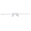 GLOBOSTAR® BARETTI 61227 Μοντέρνο Φωτιστικό Οροφής LED 24W 2688lm 160° & 45° AC 220-240V IP20 Ρυθμιζόμενο Λευκό CCT με On/Off 2700K/4500K/6000K - Lumileds SMD Chip - Λευκό Ματ - Μ80 x Π5 x Υ15cm - 3 Χρόνια Εγγύηση