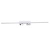 GLOBOSTAR® BARETTI 61227 Μοντέρνο Φωτιστικό Οροφής LED 24W 2688lm 160° & 45° AC 220-240V IP20 Ρυθμιζόμενο Λευκό CCT με On/Off 2700K/4500K/6000K - Lumileds SMD Chip - Λευκό Ματ - Μ80 x Π5 x Υ15cm - 3 Χρόνια Εγγύηση