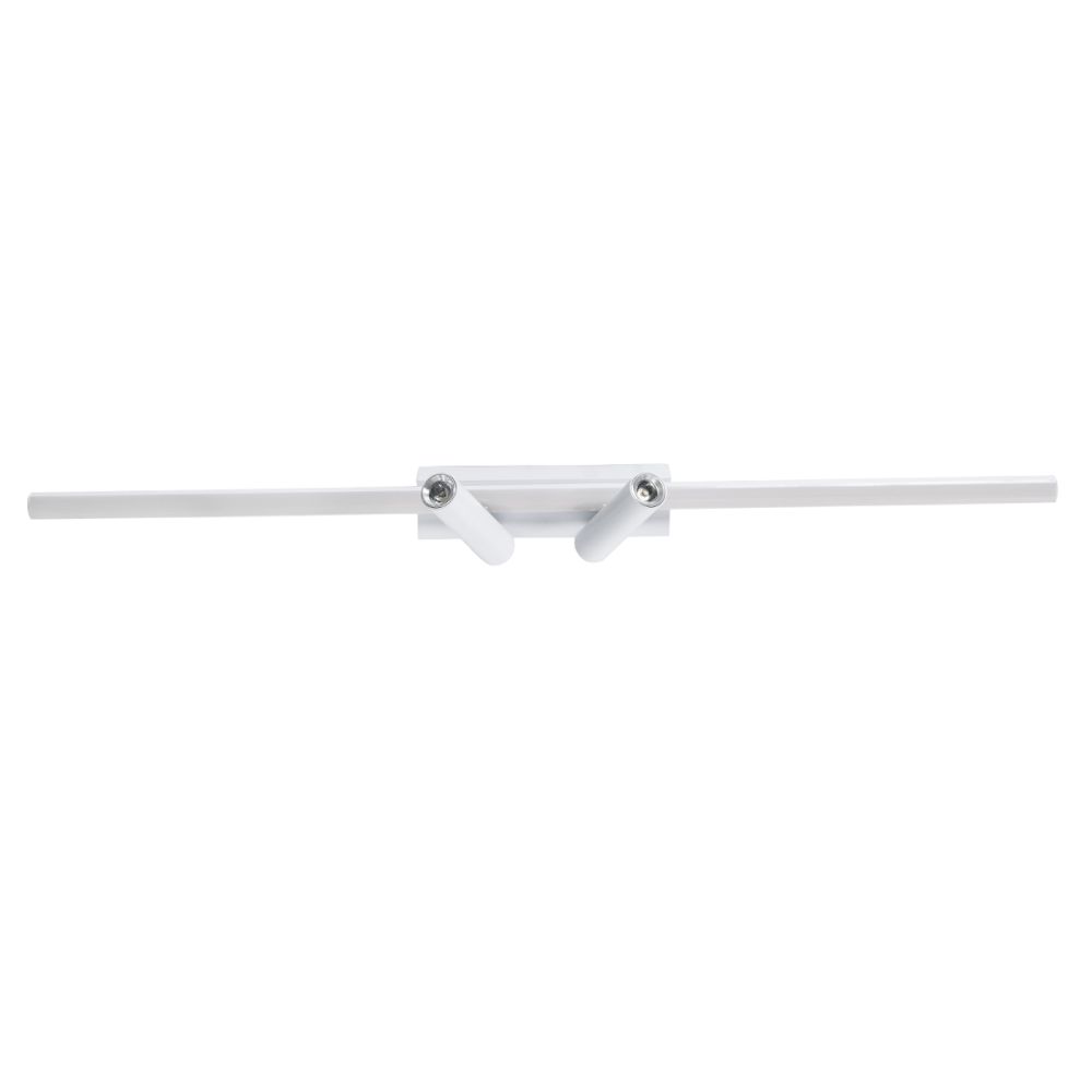 GLOBOSTAR® BARETTI 61227 Μοντέρνο Φωτιστικό Οροφής LED 24W 2688lm 160° & 45° AC 220-240V IP20 Ρυθμιζόμενο Λευκό CCT με On/Off 2700K/4500K/6000K - Lumileds SMD Chip - Λευκό Ματ - Μ80 x Π5 x Υ15cm - 3 Χρόνια Εγγύηση