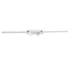 GLOBOSTAR® BARETTI 61227 Μοντέρνο Φωτιστικό Οροφής LED 24W 2688lm 160° & 45° AC 220-240V IP20 Ρυθμιζόμενο Λευκό CCT με On/Off 2700K/4500K/6000K - Lumileds SMD Chip - Λευκό Ματ - Μ80 x Π5 x Υ15cm - 3 Χρόνια Εγγύηση