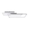 GLOBOSTAR® SQUARO 61232 Μοντέρνο Φωτιστικό Οροφής LED 75W 8400lm 360° AC 220-240V IP20 Ρυθμιζόμενο Λευκό CCT με Χειριστήριο από 2700K έως 6000K Dimmable - Lumileds SMD Chip - Λευκό Ματ - Μ48.5 x Π51 x Υ9cm - 3 Χρόνια Εγγύηση